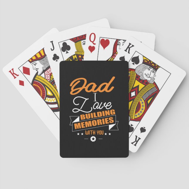Jeu De Cartes Papa Cadeau Amour Construire des souvenirs avec to (dos)