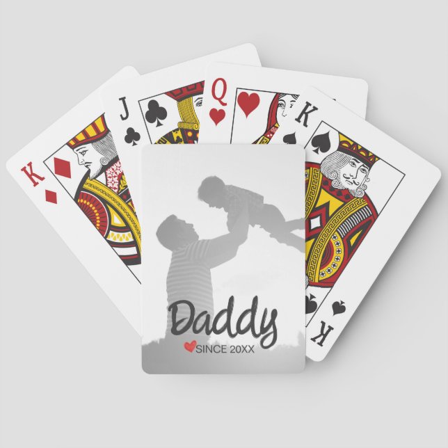 Jeu De Cartes Papa, première fête des pères, premier père heureu (dos)