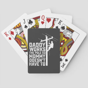 Jeu De Cartes Papa travaille sur le pôle, alors maman n'a pas be