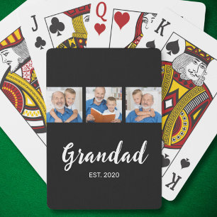 Jeu De Cartes Papé Établit Moderne Script 3 Photo Noir