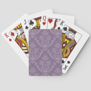 Jeu De Cartes Papier peint fleuri violet