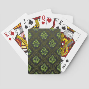 Jeu De Cartes Papier peint Floral Vert