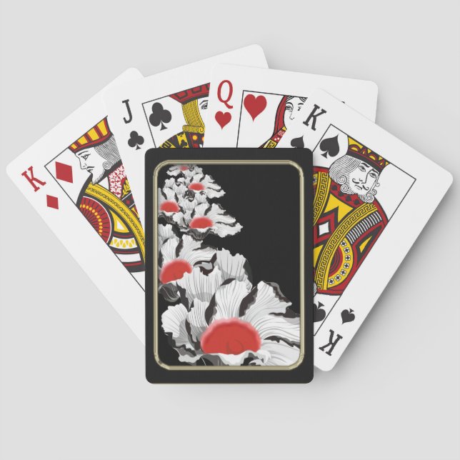 Jeu De Cartes Papier Pépites Fleur Art Jouer Cartes (dos)
