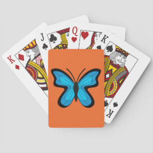 Jeu De Cartes Papillon Bleu