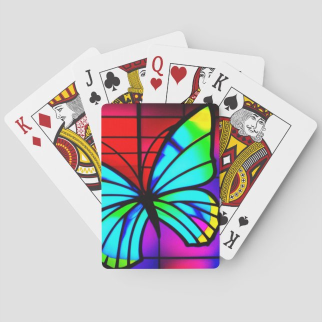 Jeu De Cartes Papillon d'art (dos)