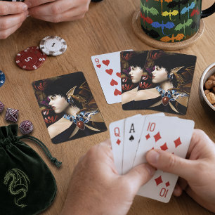 Jeu De Cartes Papillon de fantaisie compagnon dragon elfe mystiq