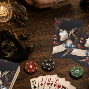 Jeu De Cartes Papillon de fantaisie compagnon dragon elfe mystiq