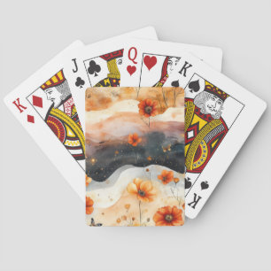 Jeu De Cartes Papillon de Fleur Sauvage Vintage (4)