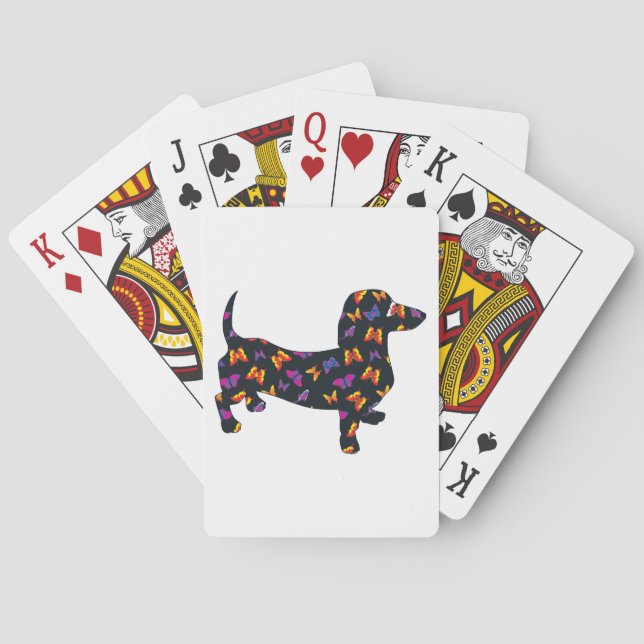 Jeu De Cartes Papillon Doxie Dachshund (dos)