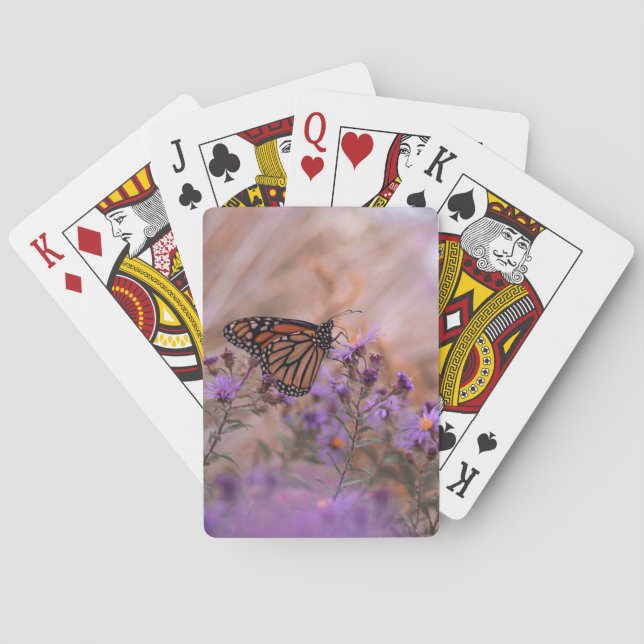 Jeu De Cartes Papillon et fleurs (dos)