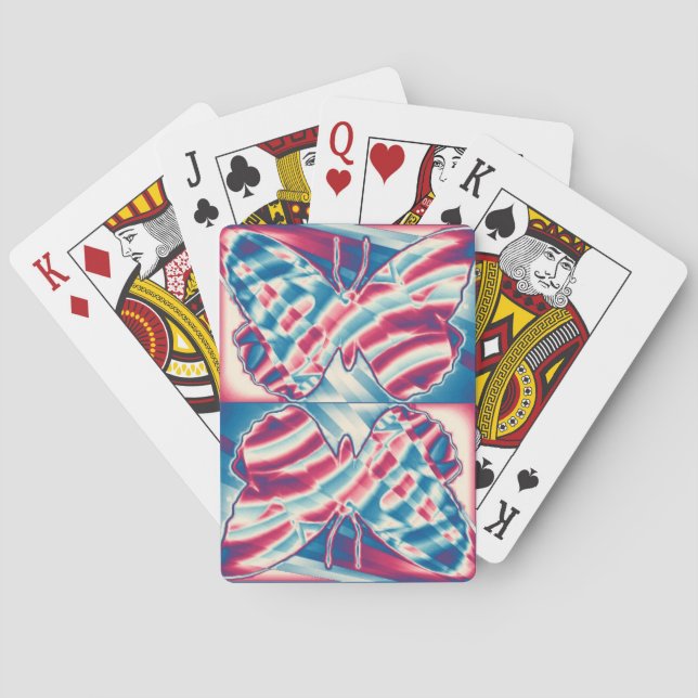 Jeu De Cartes Papillon patriotique jouer des cartes (dos)