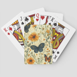 Jeu De Cartes Papillon Sauvage Vintage (5)