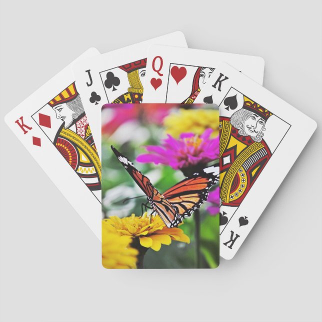 Jeu De Cartes Papillon sur Fleurs #2 (dos)