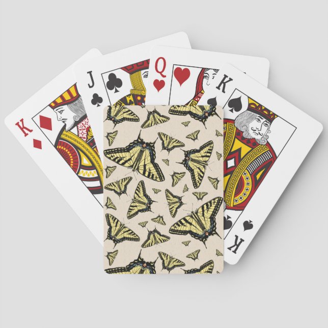 Jeu De Cartes Papillons à queue jaune du sud-ouest partout (dos)