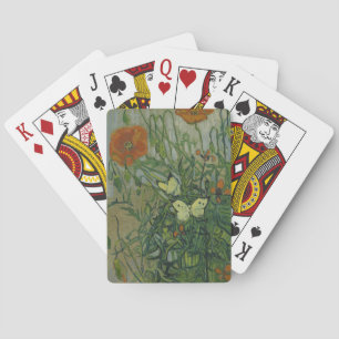 Jeu De Cartes Papillons et pavots par Vincent van Gogh
