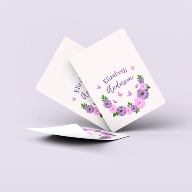 Jeu De Cartes Papillons rose et pourpre (Créateur téléchargé)
