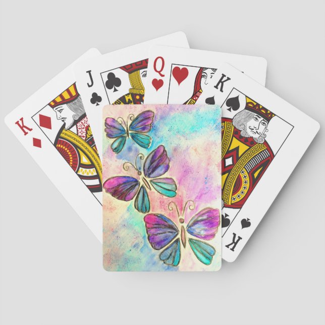 Jeu De Cartes Papillons volant Jouer des cartes (dos)
