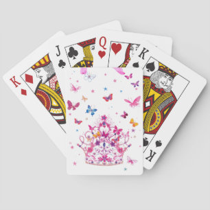Jeu De Cartes Papillons Volants Colorés avec Impression d'Art Co