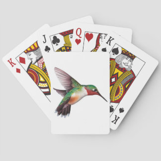 Jeu De Cartes Paquet de cartes de jeu avec un colibri