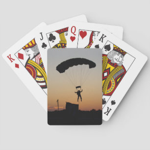 Jeu De Cartes Parachute de Skydiver à Sunset Sky Diver