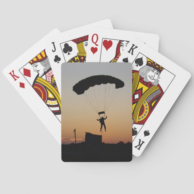Jeu De Cartes Parachute de Skydiver à Sunset Sky Diver (dos)