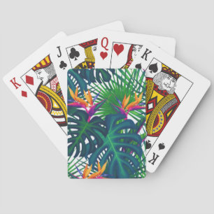 Jeu De Cartes Paradis Feuille de la jungle tropicale