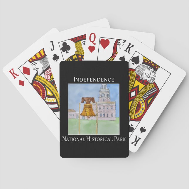 Jeu De Cartes Parc historique national de l'Indépendance Philade (dos)