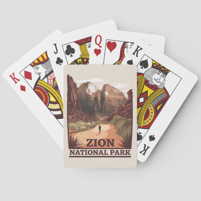 Jeu De Cartes Parc national de Zion (dos)