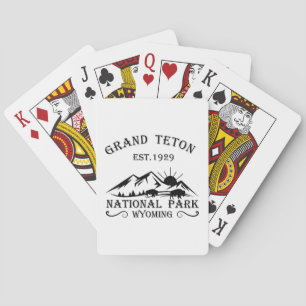 Jeu De Cartes Parc national des montagnes Grand Teton Wyoming