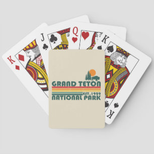Jeu De Cartes Parc national des montagnes Grand Teton Wyoming
