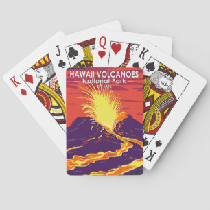 Jeu De Cartes Parc national des volcans d'Hawaii Vintage