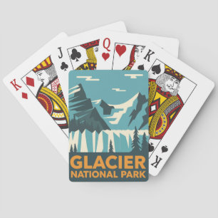 Jeu De Cartes Parc national du Glacier vintage