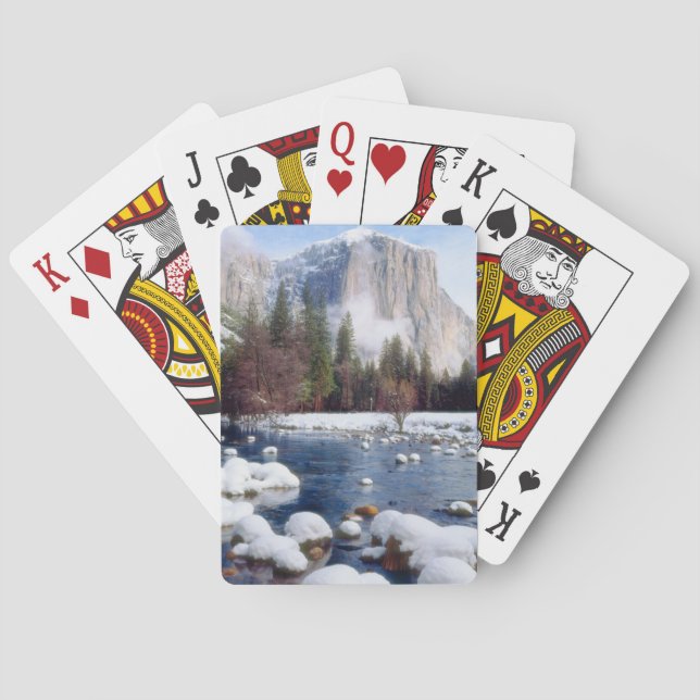 Jeu De Cartes Parc national du Yosemite d'hiver (dos)
