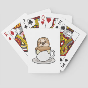 Jeu De Cartes Parcelle avec la coupe du café