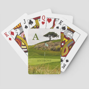 Jeu De Cartes Parcours de golf Green Golfer Photographie ou votr