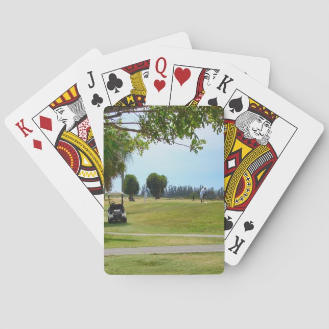 Jeu De Cartes Parcours de golf, Panier & Golfeur (dos)
