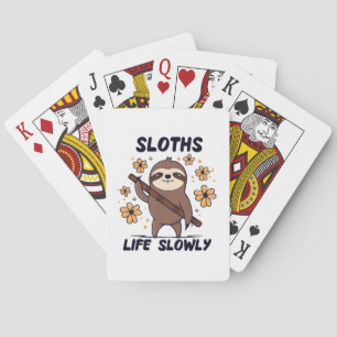 Jeu De Cartes Paresseux prenant la vie tranquillement