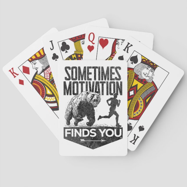 Jeu De Cartes Parfois, Motivation Trouve Vous Drôle Courir Motiv (dos)