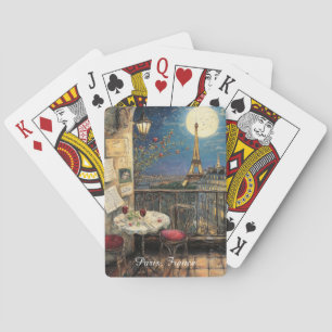 Jeu De Cartes Paris romantique France Illustration de la Tour Ei
