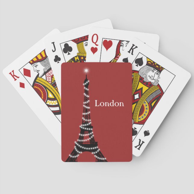 Jeu De Cartes Paris scintille partout Cartes de Poker rouge (dos)