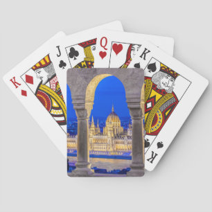 Jeu De Cartes Parlement hongrois à Dusk