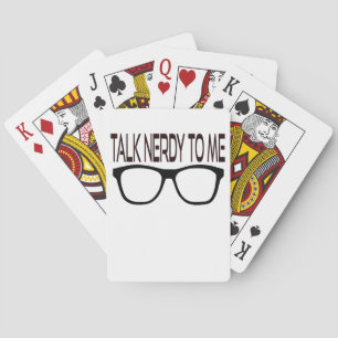 Jeu De Cartes Parlez-moi Nerdy avec des lunettes de Geek noir