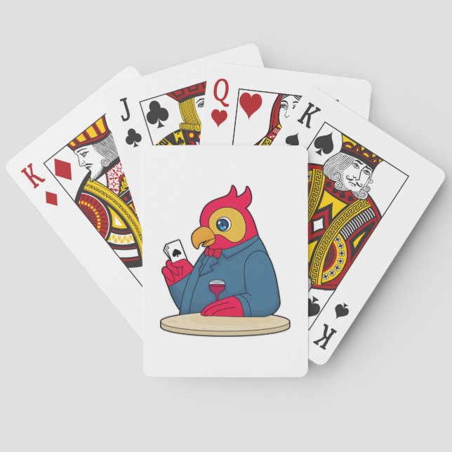Jeu De Cartes Parrot au Poker avec cartes de Poker (dos)