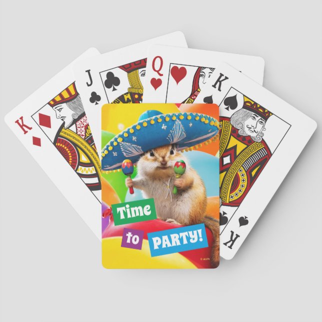 Jeu De Cartes Parti Chipmunk De Sombrero (dos)