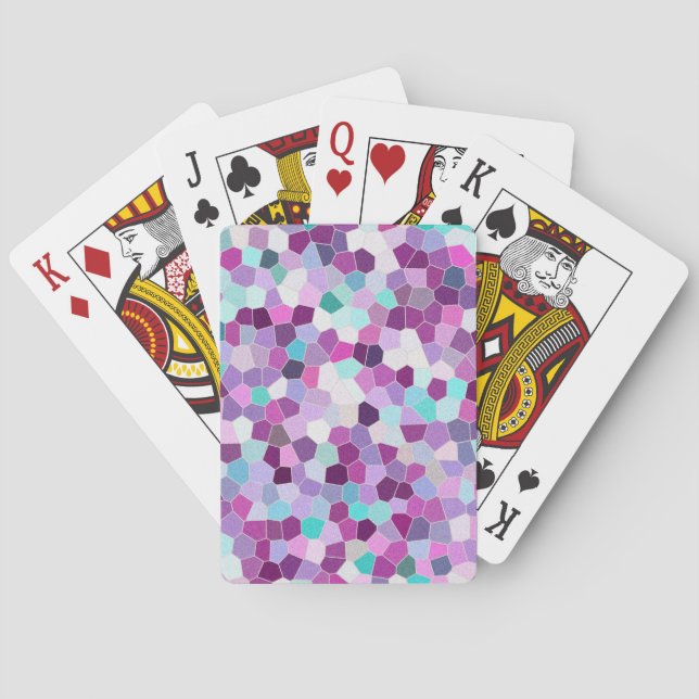 Jeu De Cartes Parties scintillant arc-en-ciel mosaïque no 01 (dos)