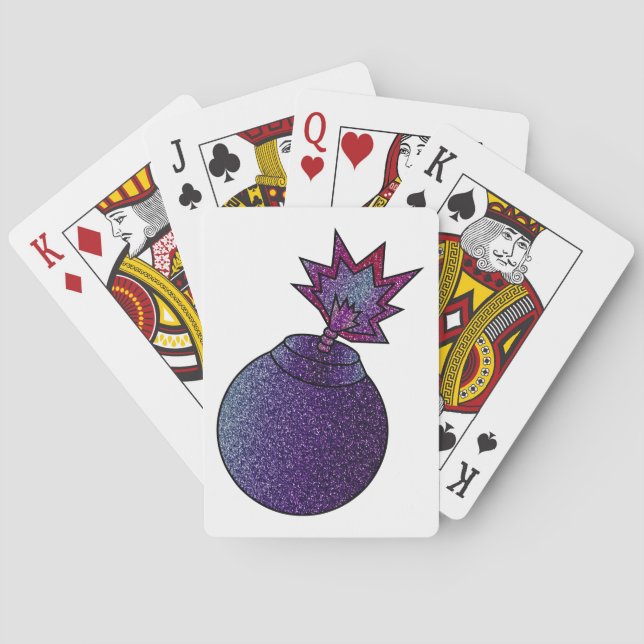 Jeu De Cartes Parties scintillant Bombe Galaxie (dos)
