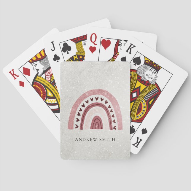 Jeu De Cartes Parties scintillant ÉLÉGANTE ENFANTS BLUSH RAINBOU (dos)