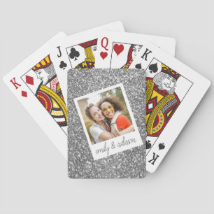 Jeu De Cartes Parties scintillant en argent photo Classic Playin