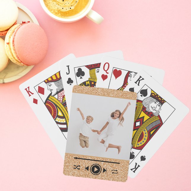 Jeu De Cartes Parties scintillant fille tendance Photo Gold Pres (Créateur téléchargé)