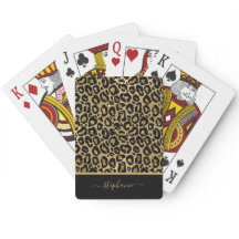 Parties scintillant or tendance Leopard Poster de 